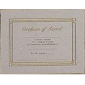 Stock Gold Foil Certificate